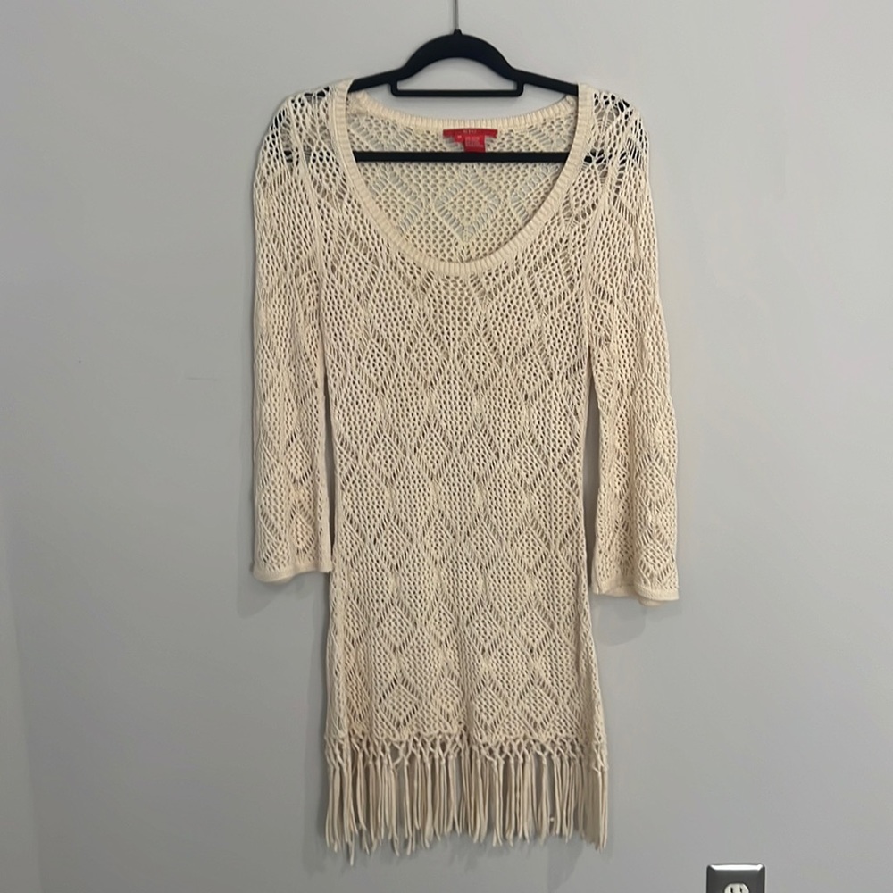 ETC fringe coverup dress